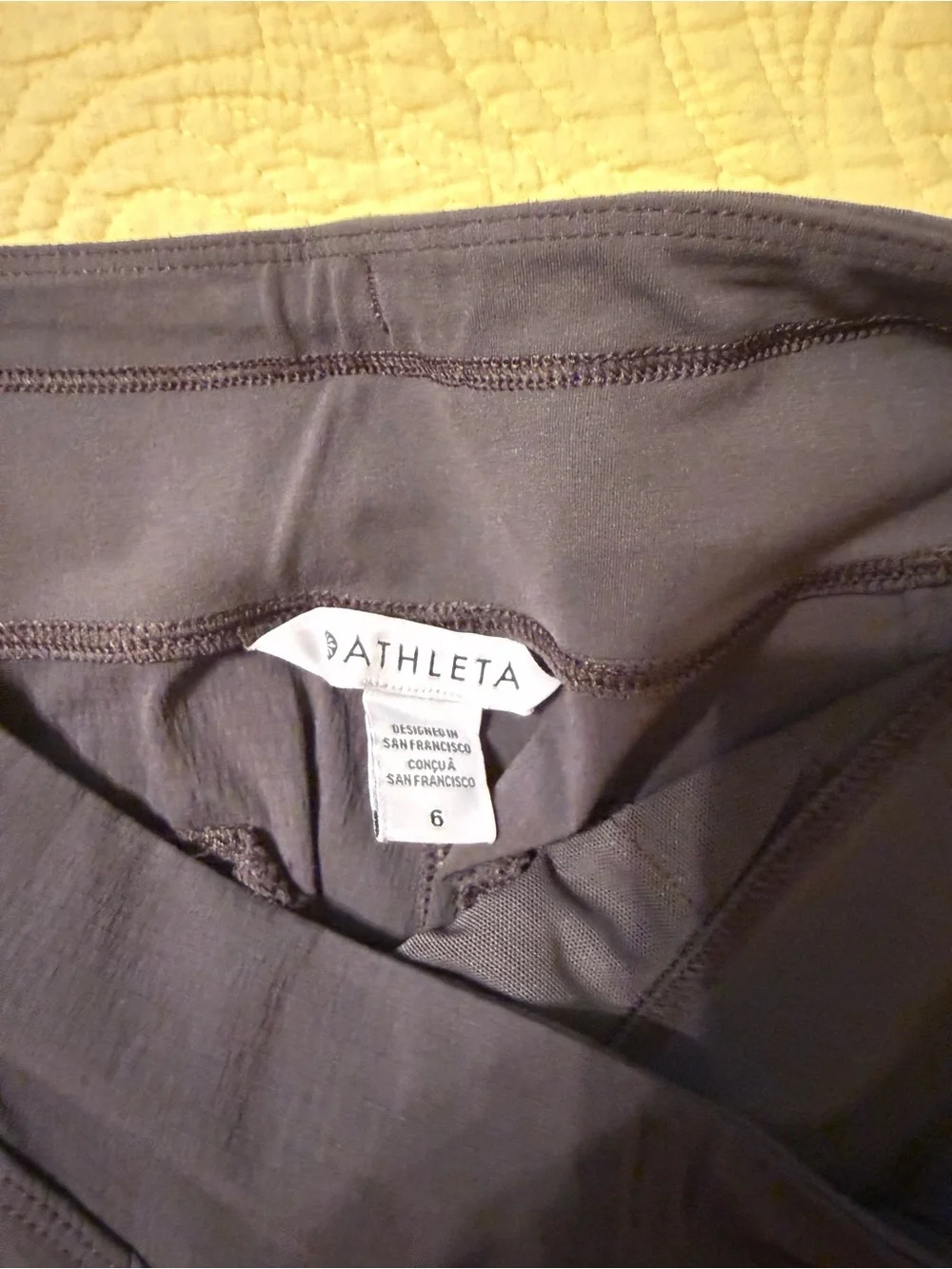 Athleta Trekkie North Jogger Women Size 6 Grey Ripstop EUC